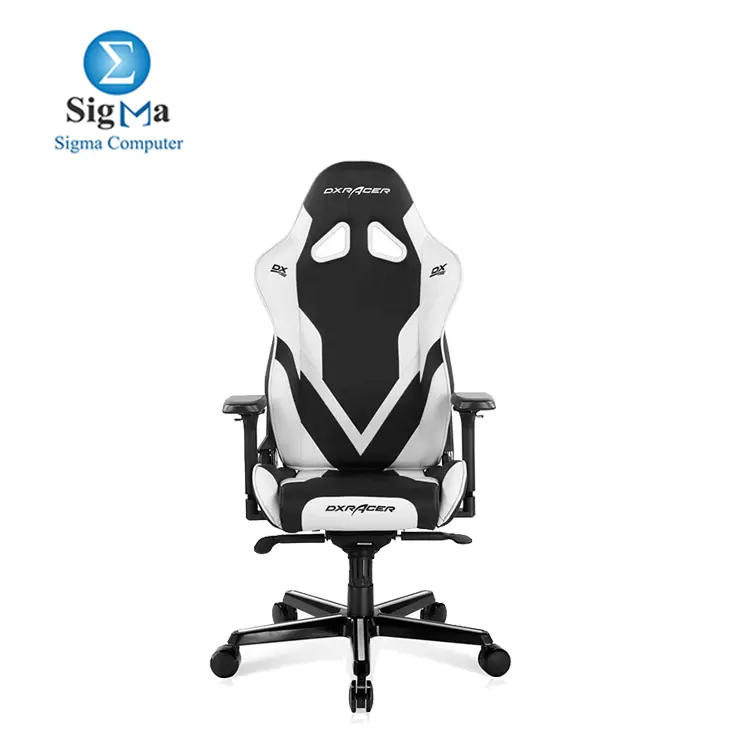 DXRacer Gladiator Series Modular Gaming Chair D8200 - Black   White  The Seat Cushion Is Removable  GC-G001-NW-B2-423 